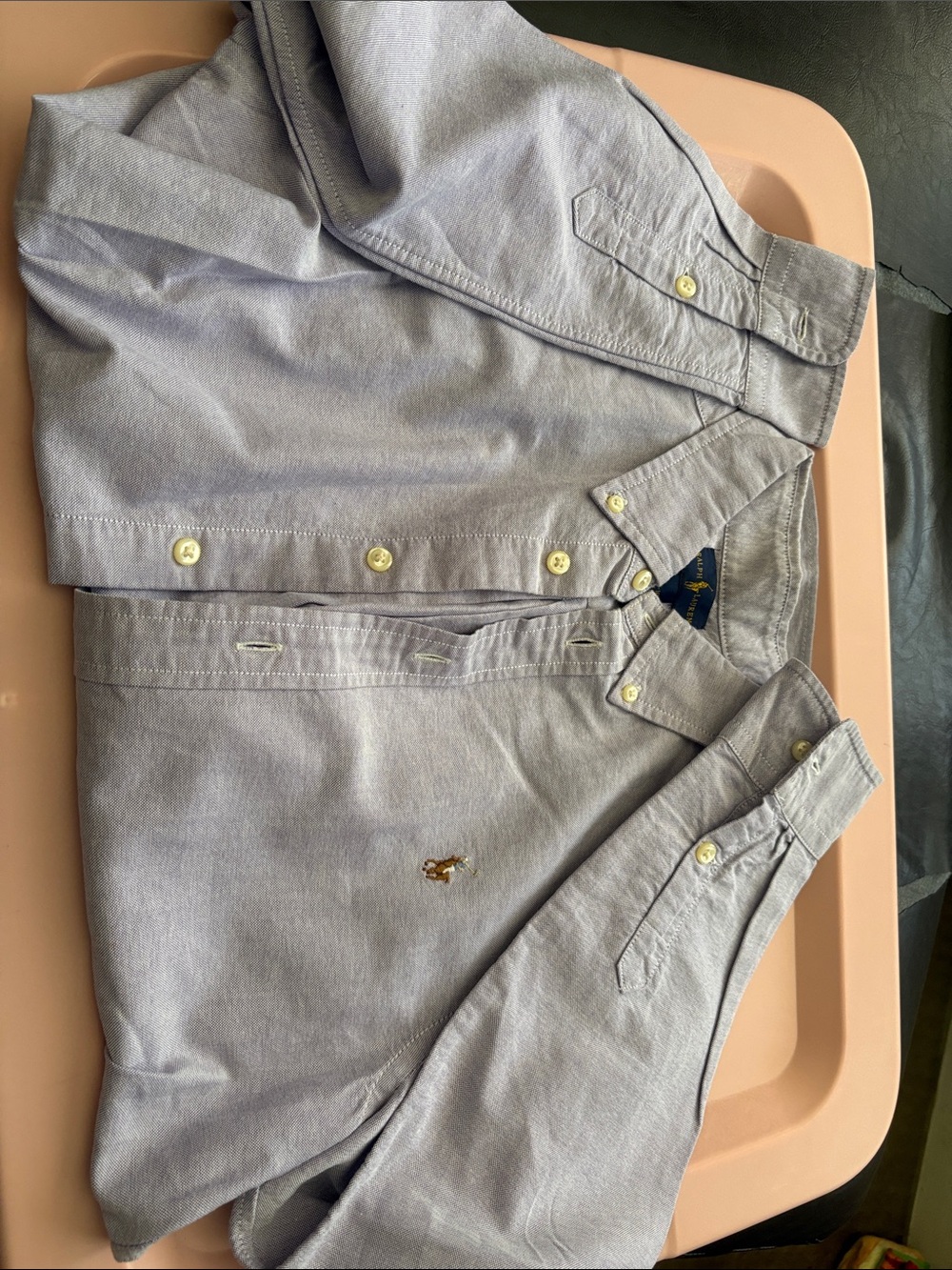 NWOT Ralph Lauren Polo Oxford Button-Down kids Shirt in Light lilac
